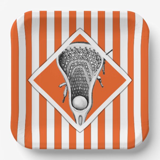 Lacrosse Party Paper Borden Papieren Bordje (Voorkant)