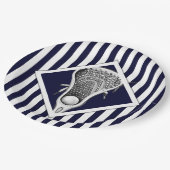 Lacrosse Party Paper Borden Papieren Bordje (Gekanteld)