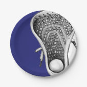 Lacrosse Party Papieren Bordje (Voorkant)