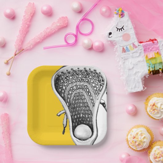 Lacrosse Party Papieren Bordje (Feest)