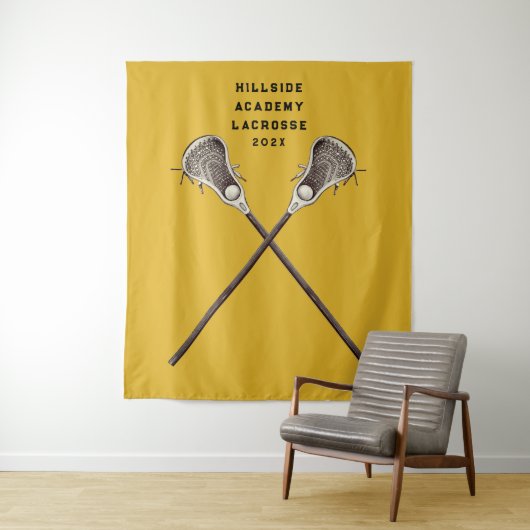 Lacrosse Party Senior Nacht Wandkleed (In situ)