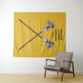 Lacrosse Party Senior Nacht Wandkleed (In Situ (horizontaal))