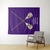 Lacrosse Party Senior Nacht Wandkleed (In Situ (horizontaal))
