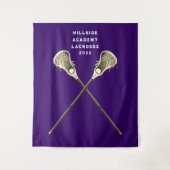 Lacrosse Party Senior Nacht Wandkleed (Voorkant)
