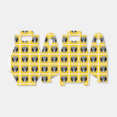 Lacrosse Party Yellow Bedankdoosjes (Uitgevouwen)