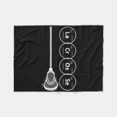 Lacrosse Periodic Table of Elements Chemistry Gift Fleece Deken (Voorkant (Horizontaal))