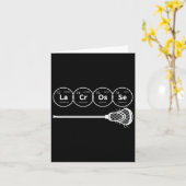 Lacrosse Periodic Table of Elements Chemistry Gift Kaart (Gele Bloem)