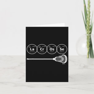 Lacrosse Periodic Table of Elements Chemistry Gift Kaart