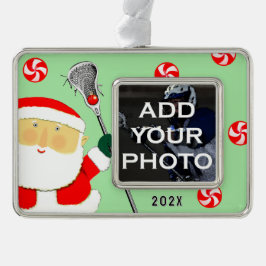 Lacrosse Photo Verzilverd Omlijst Ornament