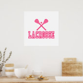 Lacrosse Pink Poster (Keuken)