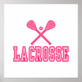 Lacrosse Pink Poster (Voorkant)
