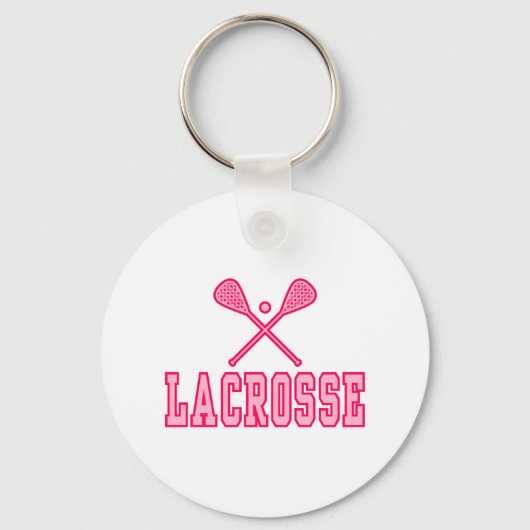 Lacrosse Pink Sleutelhanger (Voorkant)