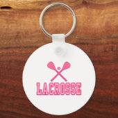 Lacrosse Pink Sleutelhanger (Voorkant)