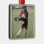 Lacrosse Player 2 Metalen Ornament (Rechts)