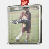 Lacrosse Player 2 Metalen Ornament (Links)