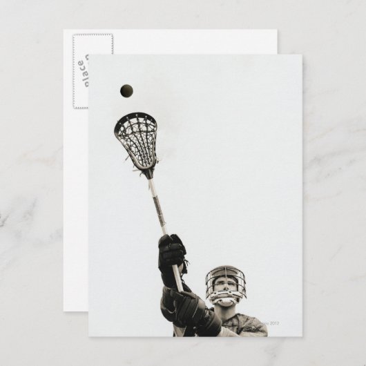 Lacrosse Player 3 Briefkaart (Voorkant / Achterkant)