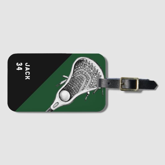 Lacrosse Player Bagagelabel (Voorkant (horizontaal))