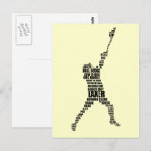Lacrosse Player-Briefkaarten Briefkaart (Voorkant / Achterkant)