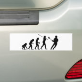Lacrosse Player Bumpersticker (Op auto)