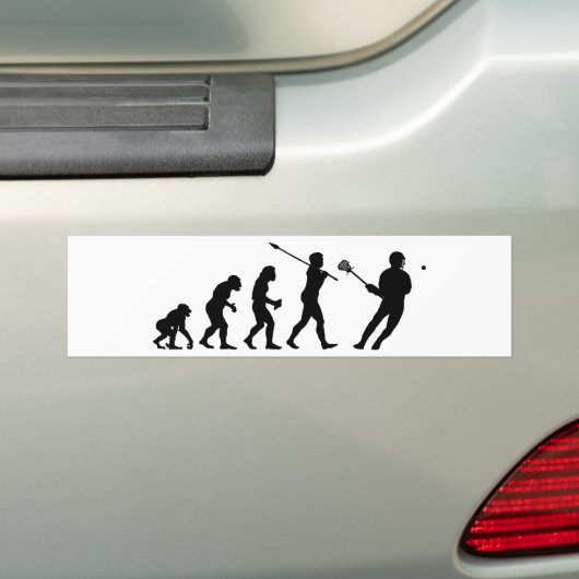 Lacrosse Player Bumpersticker (Op auto)