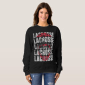 Lacrosse Player Coach Graphic Trui (Voorkant volledig)