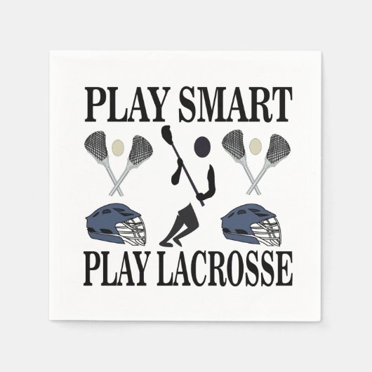 Lacrosse Player Coach Team Party Servet (Voorkant)