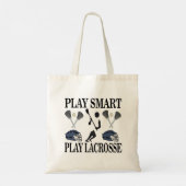 Lacrosse Player Coach Team Sport Tote Bag (Achterkant)
