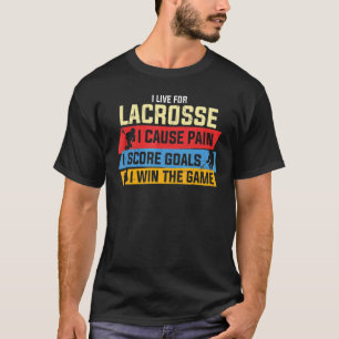 Lacrosse Player Coach Womens Mannen Lax T-shirt