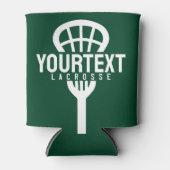 Lacrosse Player CUSTOM TEXT Team Mesh Sport Stick Blikjeskoeler (Voorkant)