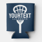 Lacrosse Player CUSTOM TEXT Team Mesh Sport Stick Blikjeskoeler (Voorkant)