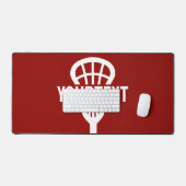 Lacrosse Player CUSTOM TEXT Team Mesh Sport Stick Bureaumat (Keyboard & Muis)