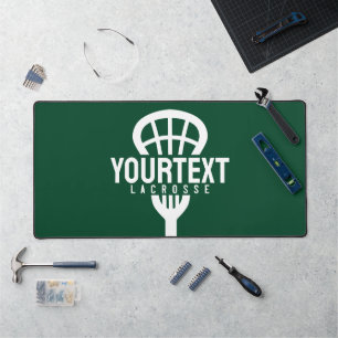 Lacrosse Player CUSTOM TEXT Team Mesh Sport Stick Bureaumat