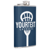 Lacrosse Player CUSTOM TEXT Team Mesh Sport Stick Heupfles (Rechts)