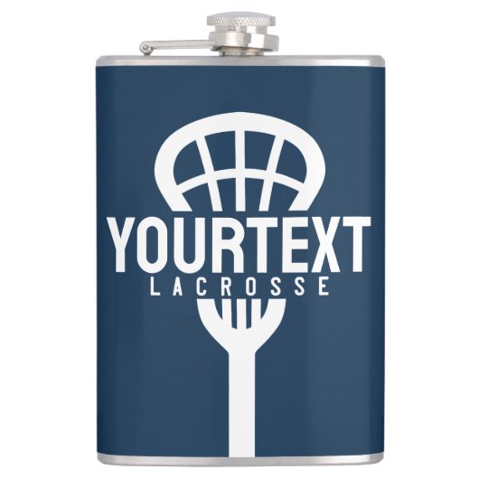 Lacrosse Player CUSTOM TEXT Team Mesh Sport Stick Heupfles (Voorkant)