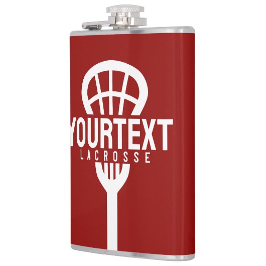 Lacrosse Player CUSTOM TEXT Team Mesh Sport Stick Heupfles (Links)