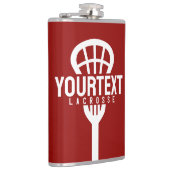 Lacrosse Player CUSTOM TEXT Team Mesh Sport Stick Heupfles (Rechts)