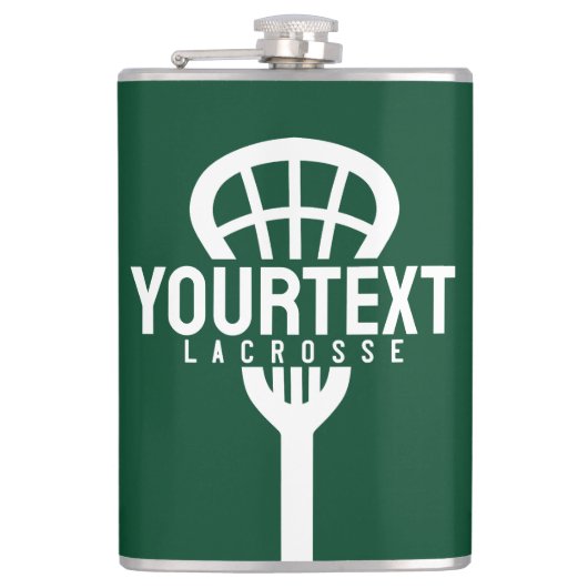 Lacrosse Player CUSTOM TEXT Team Mesh Sport Stick Heupfles (Voorkant)