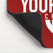 Lacrosse Player CUSTOM TEXT Team Mesh Sport Stick Muismat (Hoek)