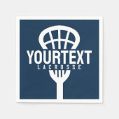 Lacrosse Player CUSTOM TEXT Team Mesh Sport Stick Servet (Voorkant)