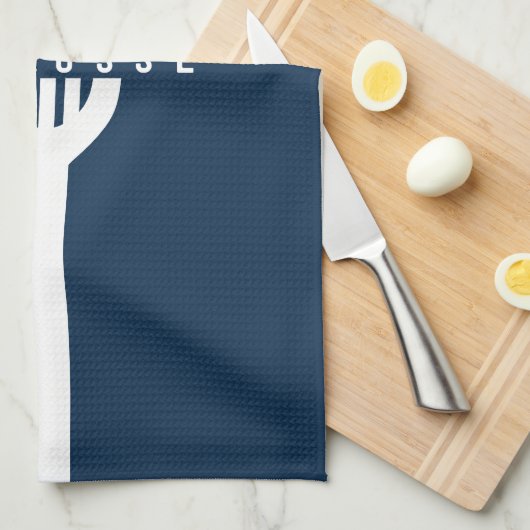 Lacrosse Player CUSTOM TEXT Team Mesh Sport Stick Theedoek (Quarter Fold)