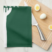 Lacrosse Player CUSTOM TEXT Team Mesh Sport Stick Theedoek (Quarter Fold)