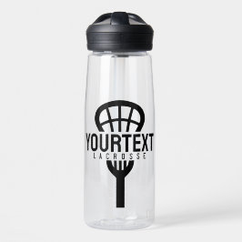 Lacrosse Player CUSTOM TEXT Team Mesh Sport Stick Waterfles