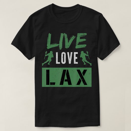 Lacrosse Player Design For La Lover Live Love La T-shirt (Design voorkant)