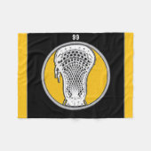 Lacrosse Player Fleece Deken (Voorkant (Horizontaal))