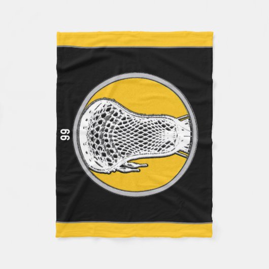 Lacrosse Player Fleece Deken (Voorkant)