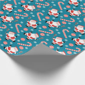 Lacrosse Player Holiday Cadeaus Cadeaupapier (Hoek)