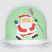 Lacrosse Player Holiday Cadeaus Sneeuwbol (Voorkant)