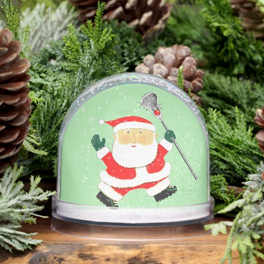 Lacrosse Player Holiday Cadeaus Sneeuwbol (Winter)