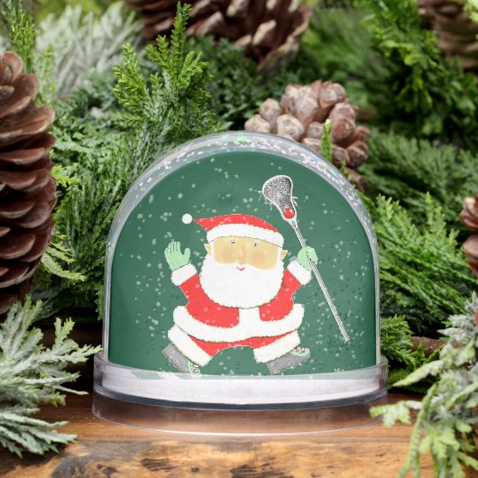 Lacrosse Player Holiday Cadeaus Sneeuwbol (Winter)