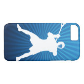 Lacrosse Player iPhone 7 hoesje (Achterkant (Horizontaal))